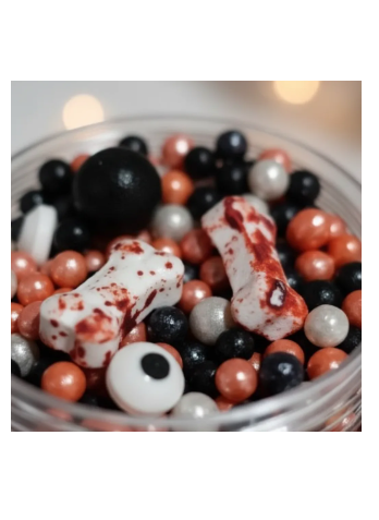 Sprinkles Grageas Dulces Halloween Huesos Ojitos X 125 - Image 5