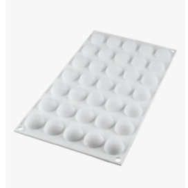 Molde Silicona Semi Esfera 35 Cavidades Repostería